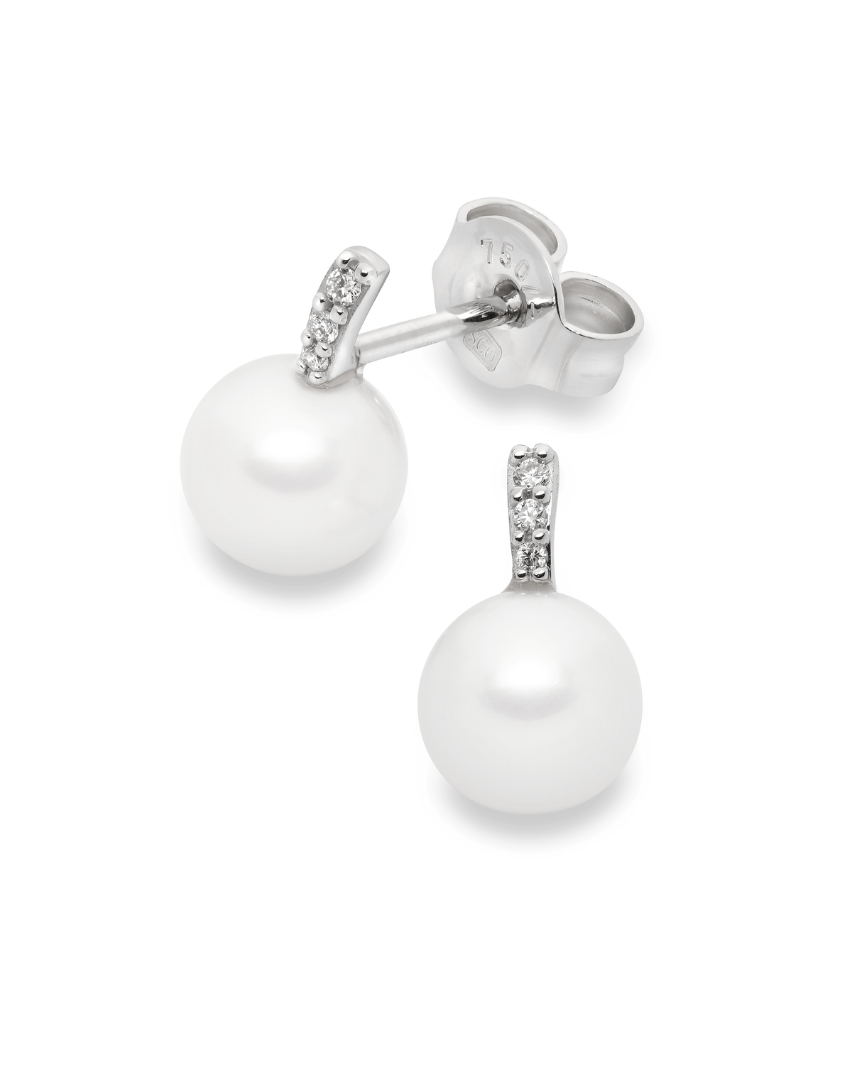 Eveline pärl & diamant örhängen