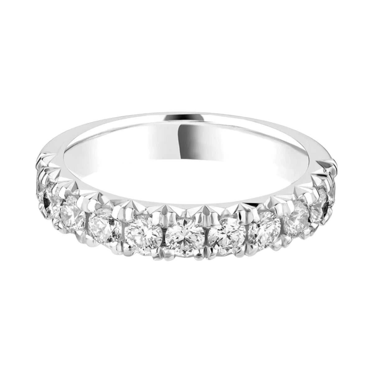 #metal_18k white gold#width + quanitity x carat weight_3.7 MM + 10 x 0.08 ct