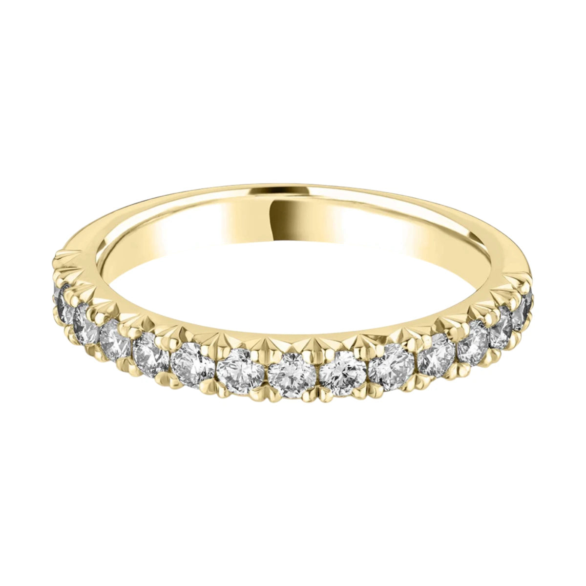 #metal_18k yellow gold#width + quanitity x carat weight_2.8 MM + 13 x 0.04 ct