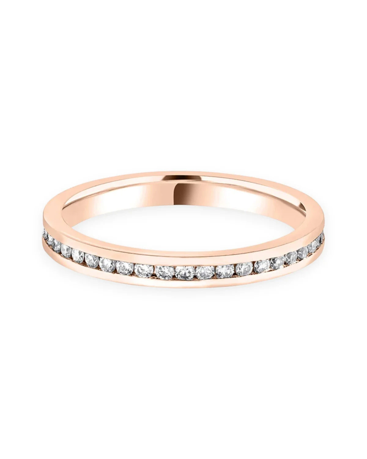 #metal_18k red gold#width + quanitity x carat weight_2.3 MM + 40 x 0.01 ct