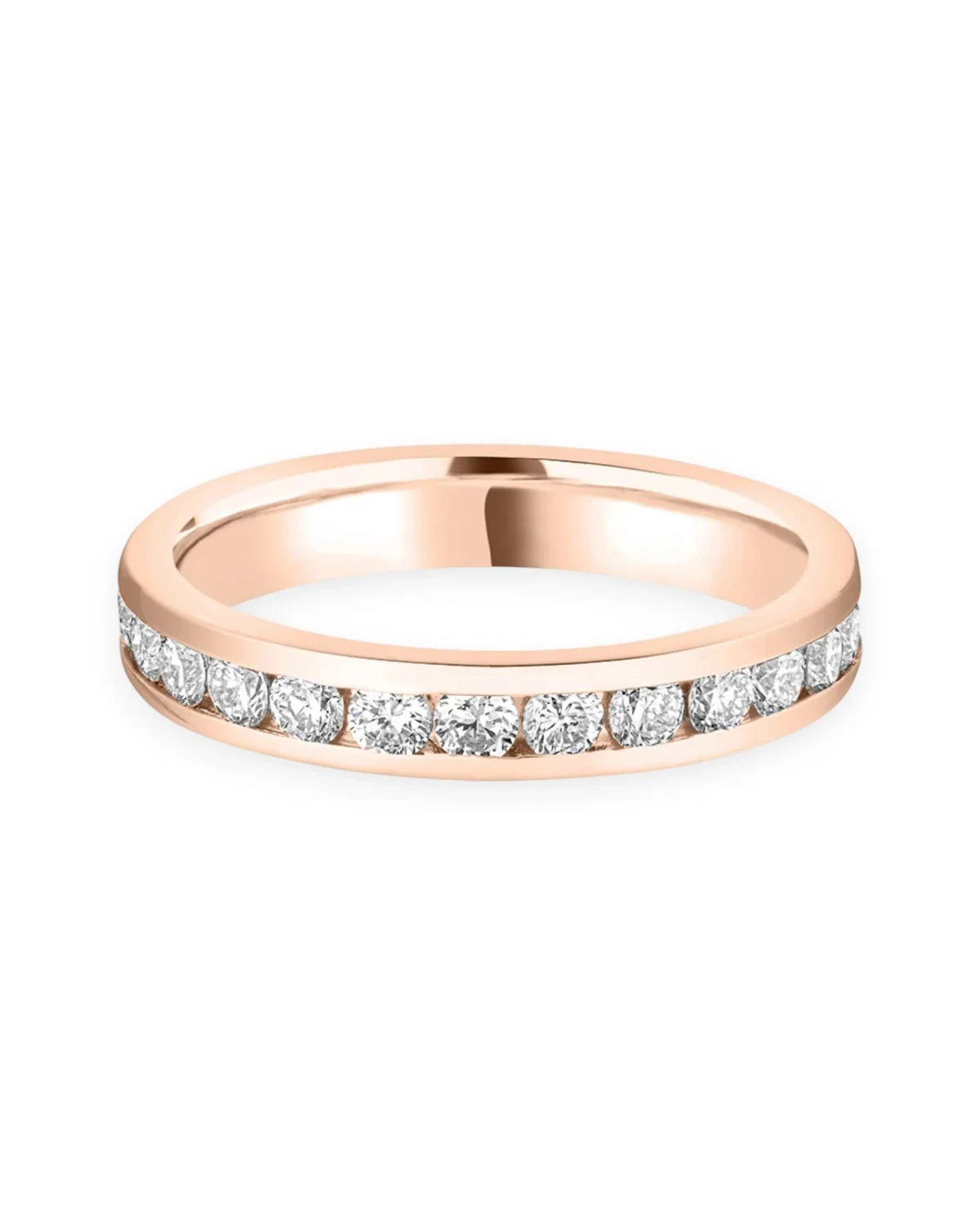#metal_18k red gold#width + quanitity x carat weight_3.3 MM + 25 x 0.05 ct