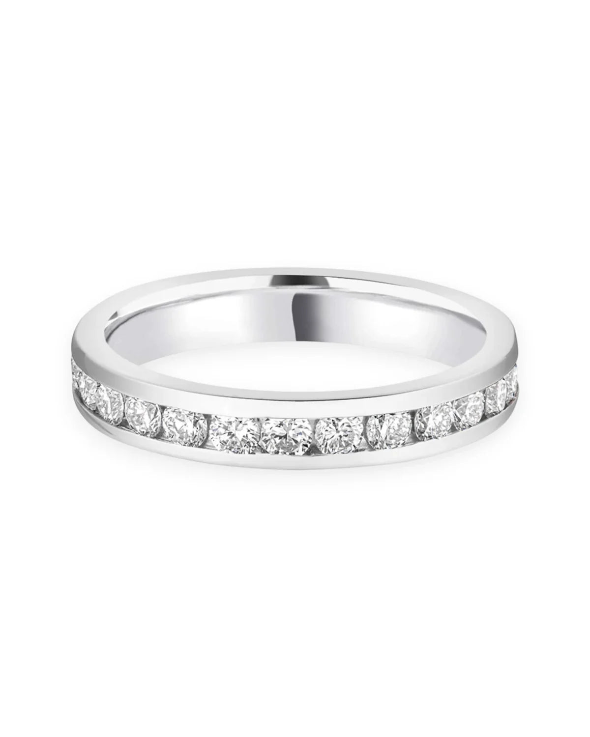 #metal_18k white gold#width + quanitity x carat weight_3.3 MM + 25 x 0.05 ct