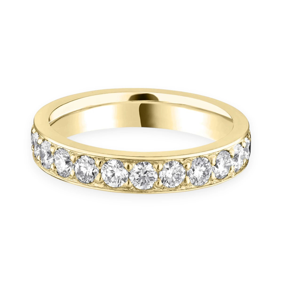 #metal_18k yellow gold#width + quanitity x carat weight_3.6 MM + 22 x 0.07 ct