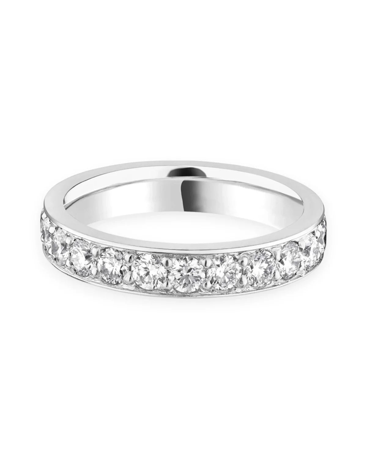 #metal_platinum#width + quanitity x carat weight_3.6 MM + 11 x 0.07 ct