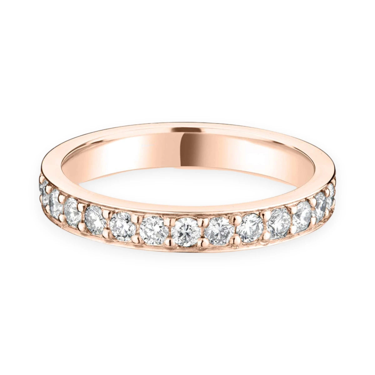 #metal_18k red gold#width + quanitity x carat weight_3.0 MM + 14 x 0.03 ct