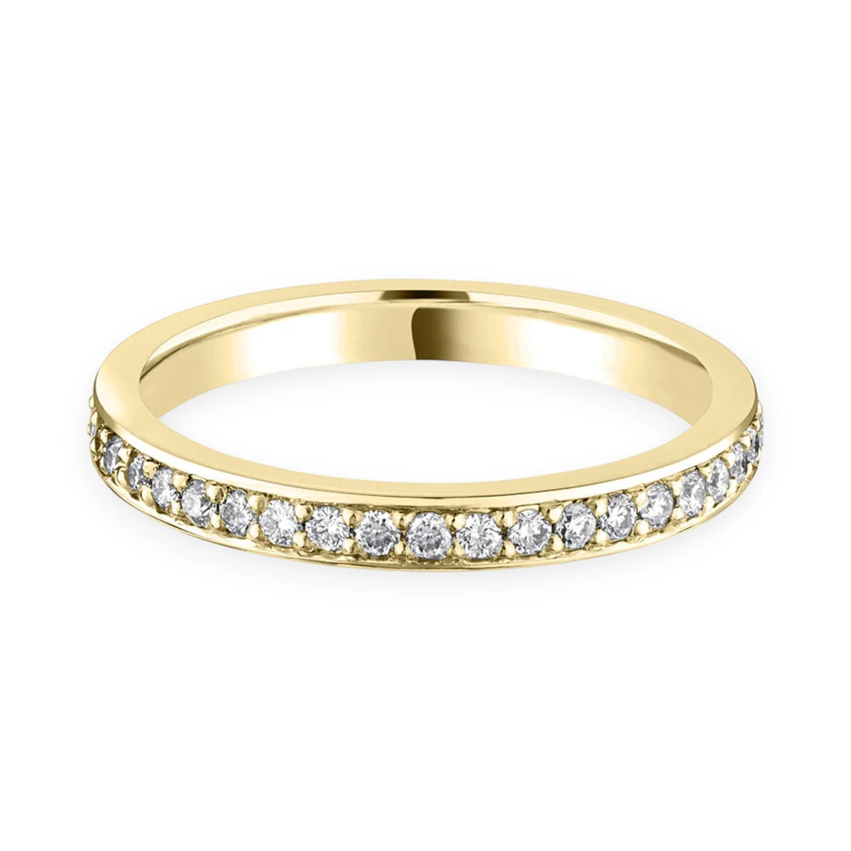 #metal_18k yellow gold#width + quanitity x carat weight_2.3 MM + 20 x 0.01 ct