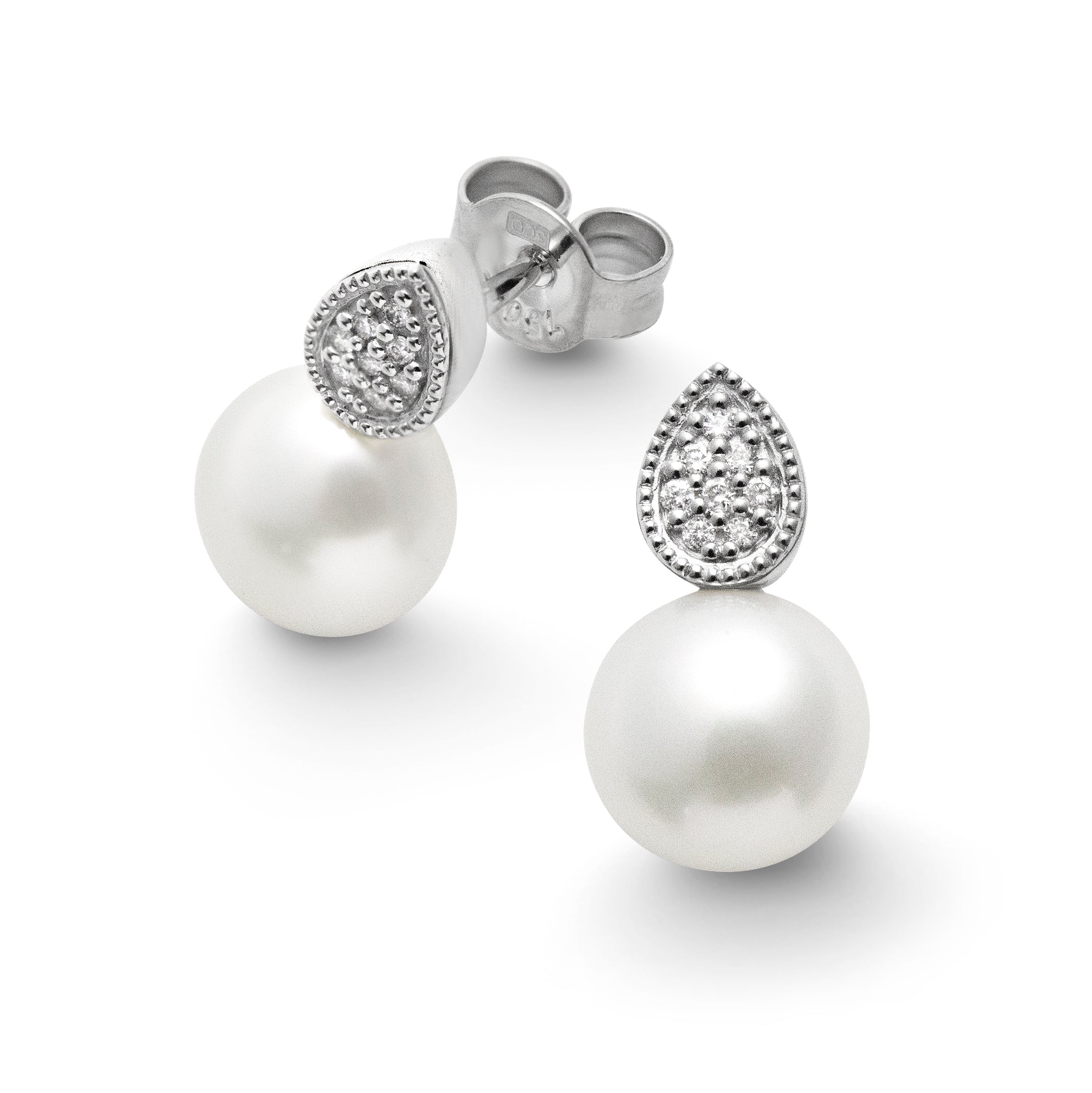 Madeira pärl & diamant örhängen