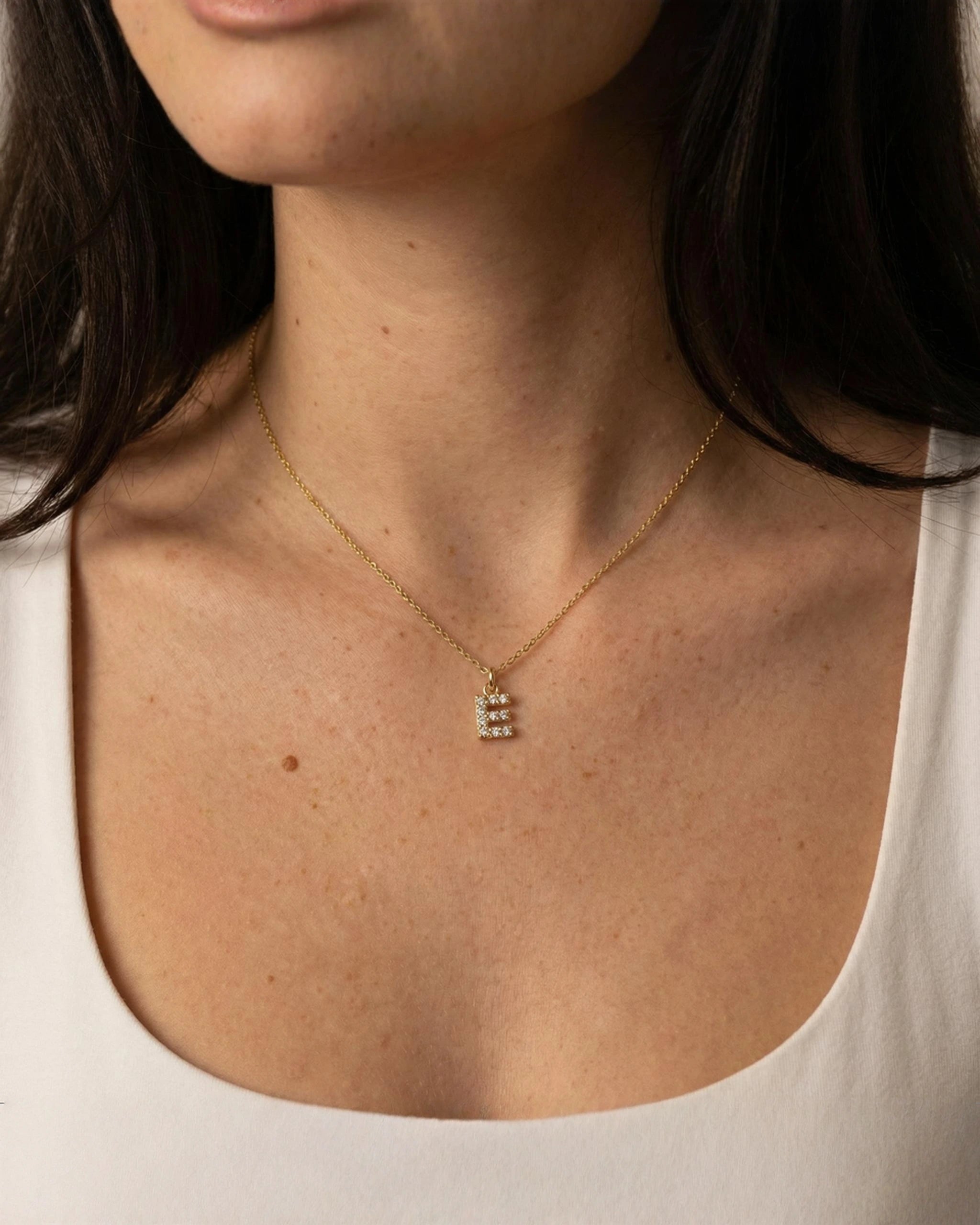 Letter Pendant - Studded