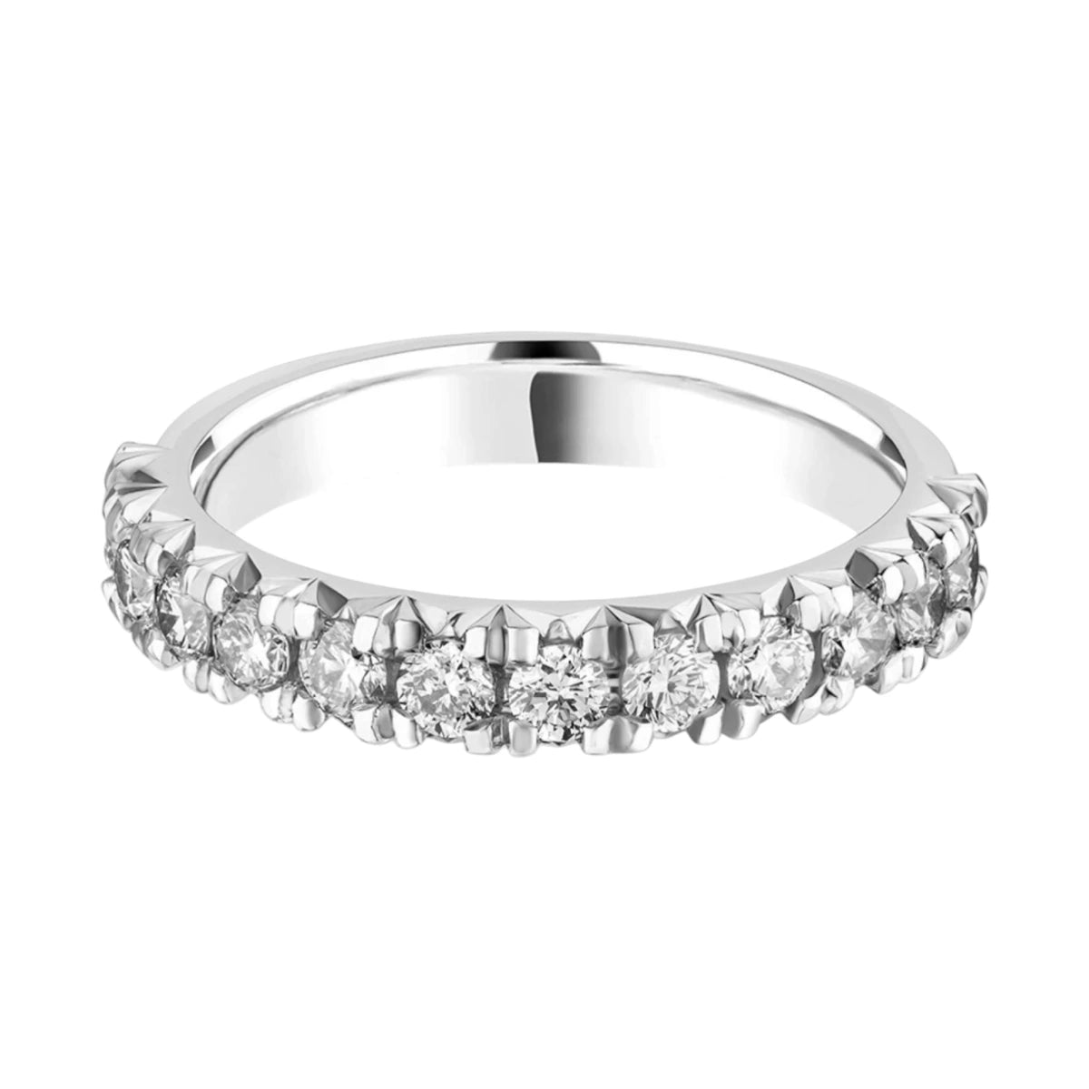 #metal_18k white gold#width + quanitity x carat weight_3.4 MM + 11 x 0.06 ct