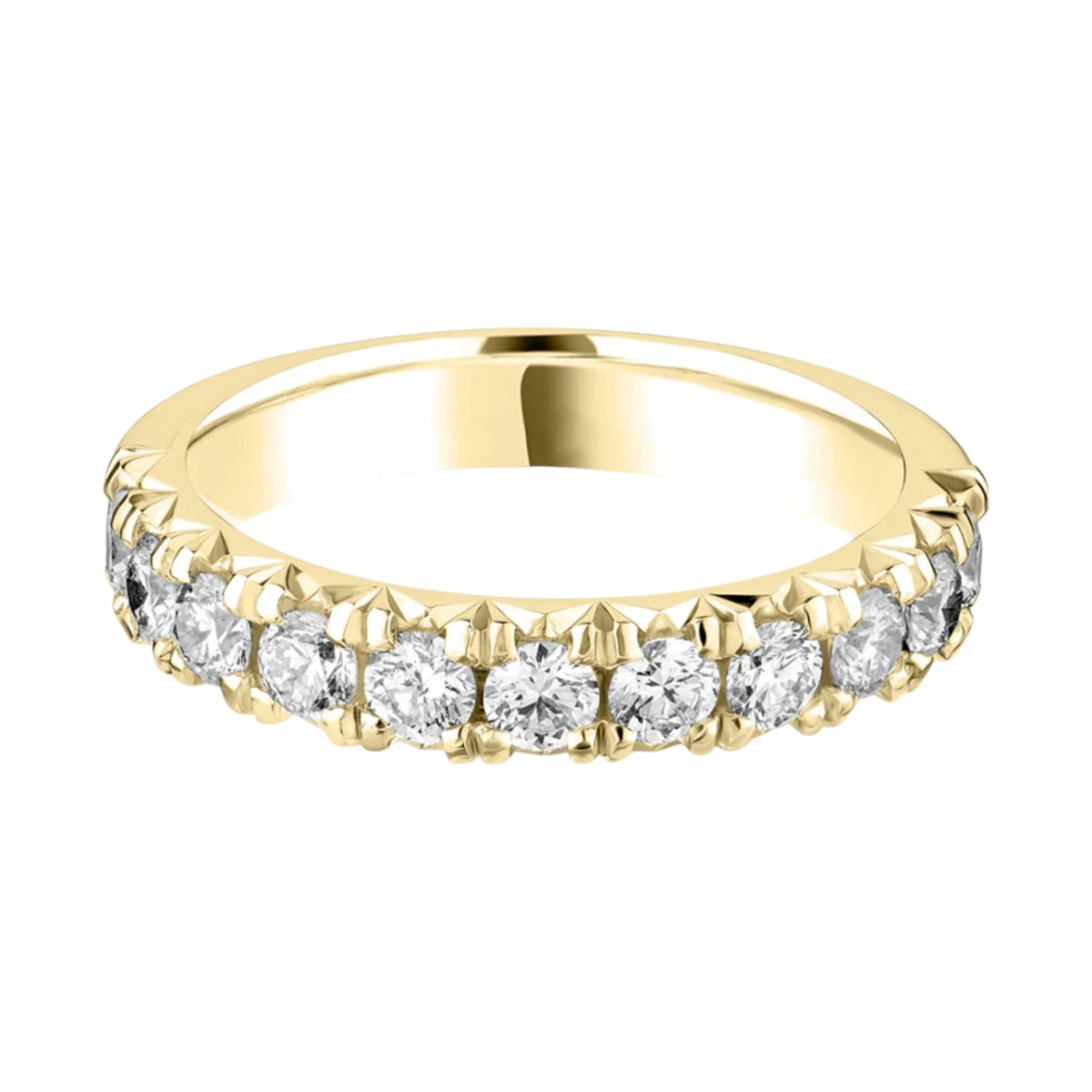 #metal_18k yellow gold#width + quanitity x carat weight_3.7 MM + 10 x 0.08 ct