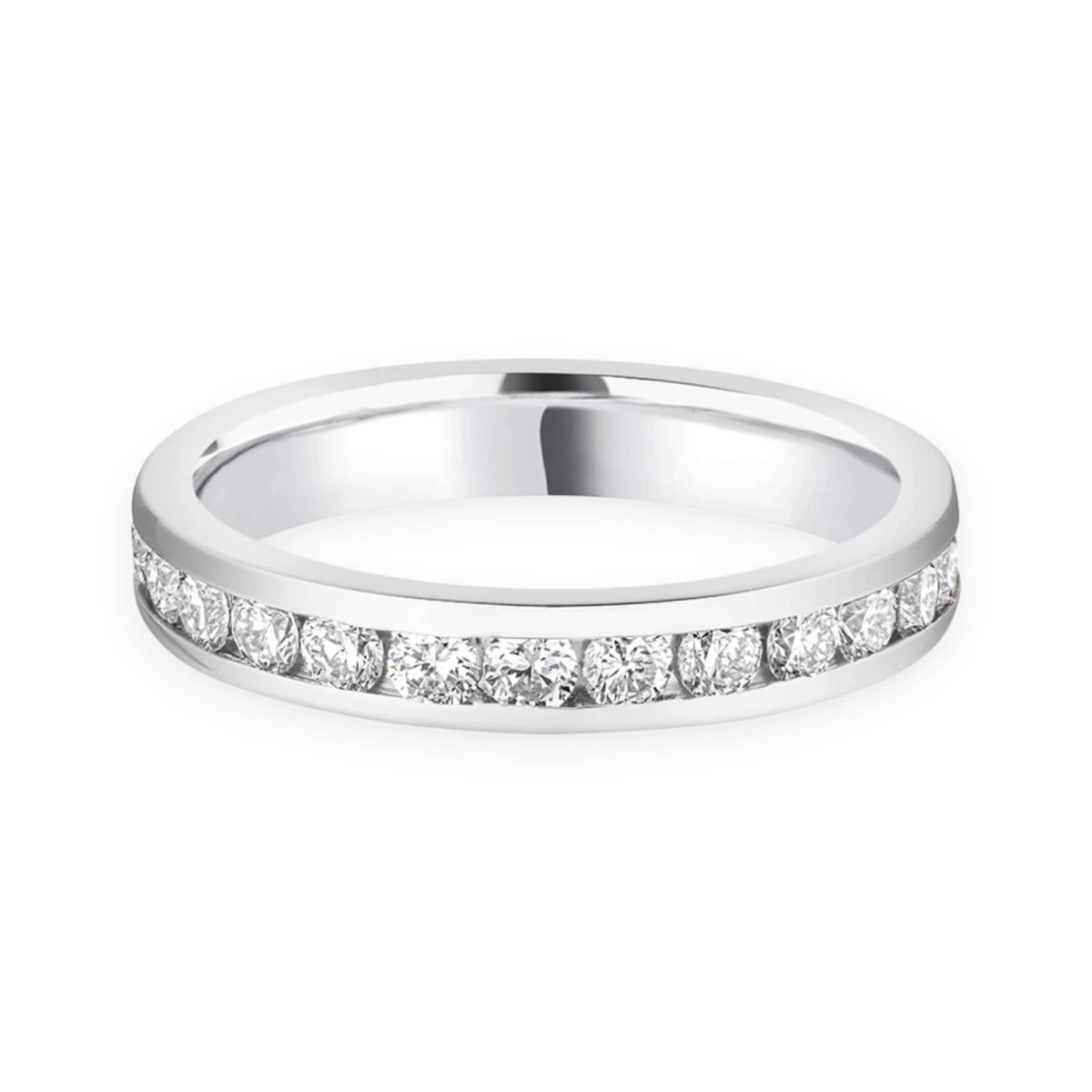 #metal_platinum#width + quanitity x carat weight_3.3 MM + 25 x 0.05 ct