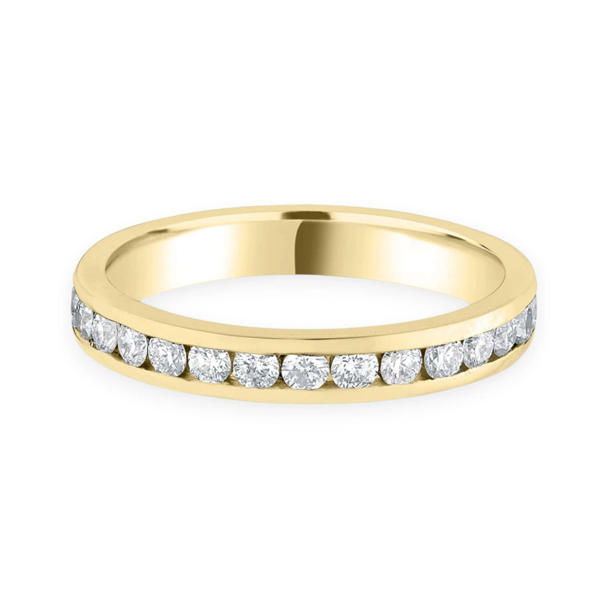 #metal_18k yellow gold#width + quanitity x carat weight_3.0 MM + 27 x 0.03 ct