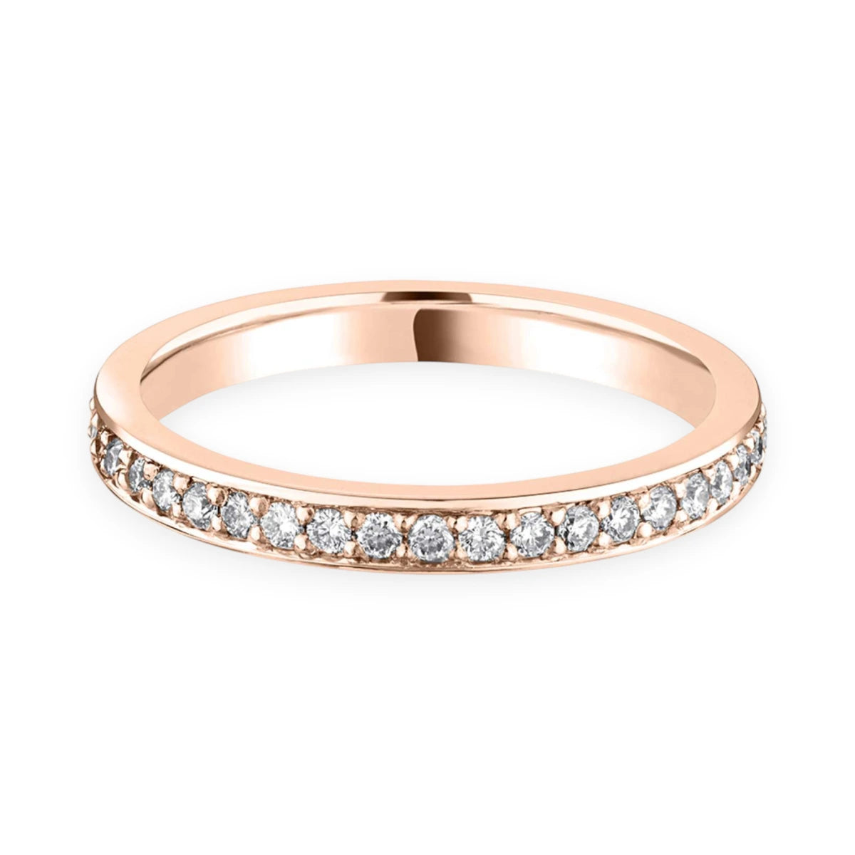 #metal_18k red gold#width + quanitity x carat weight_2.3 MM + 40 x 0.010 ct