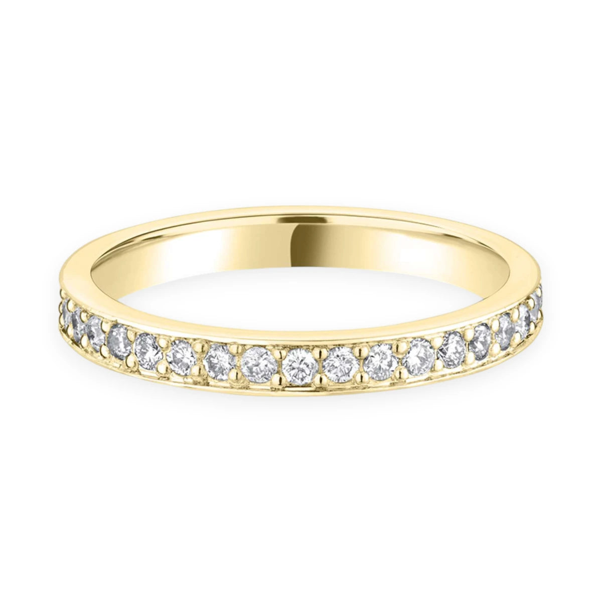 #metal_18k yellow gold#width + quanitity x carat weight_2.5 MM + 18 x 0.02 ct
