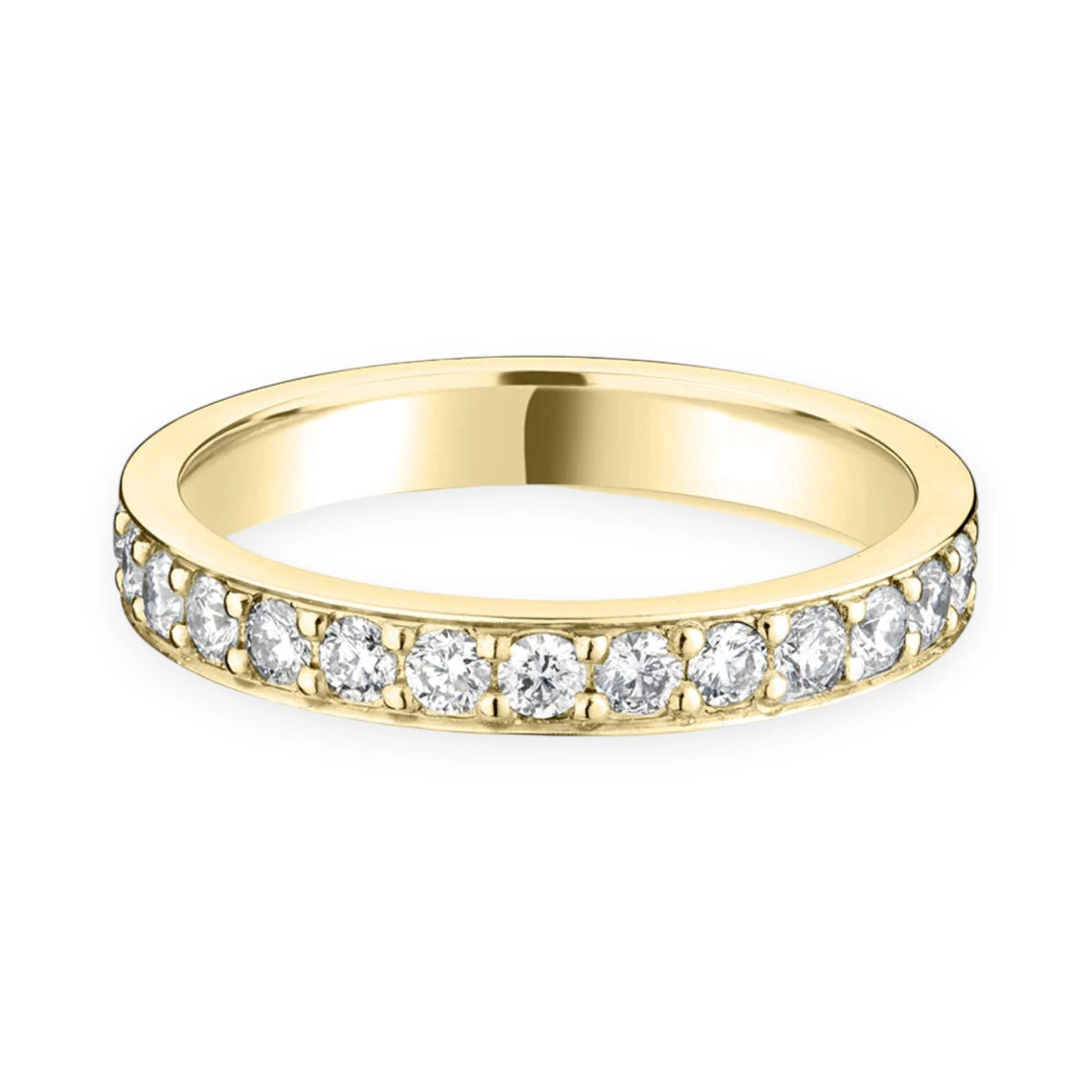 #metal_18k yellow gold#width + quanitity x carat weight_3.0 MM + 14 x 0.03 ct
