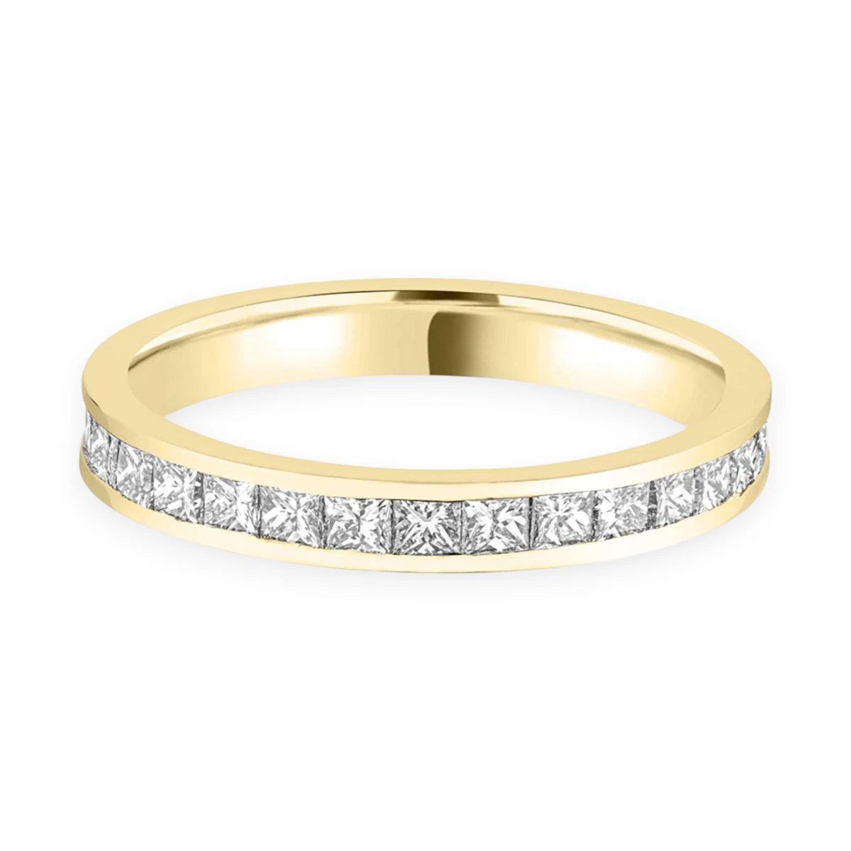 #metal_18k yellow gold#width + quanitity x carat weight_3.0 MM + 28 x 0.05 ct